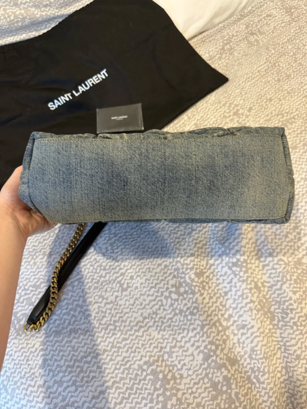 Saint Laurent Denim Medium Quilted Loulou - Picture 3 of 15